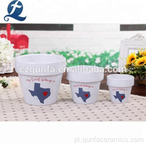 Decoração de fábrica estilo vintage vasos de flores de jardim cerâmica